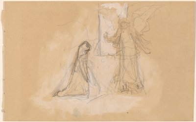 Studie postavy zezadu [recto] od Charles Sprague Pearce