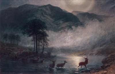 The River Crossing (olej na plátně) od Charles Stuart