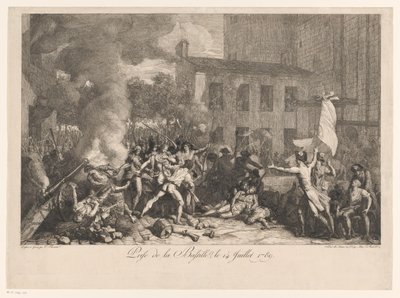 Beststorming van de Bastille, 14. července 1789 Útok na Bastille, 14. července 1789 (název na objektu) od Charles Thevenin