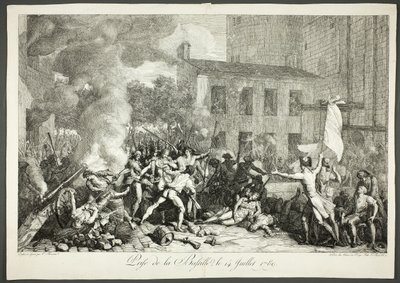 Dobytí Bastily, 14. července 1789 od Charles Thevenin
