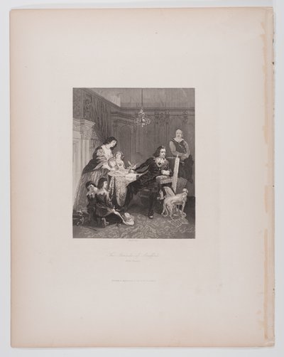 The Attainer of Strafford, After Leutze od Charles Thomas Burt