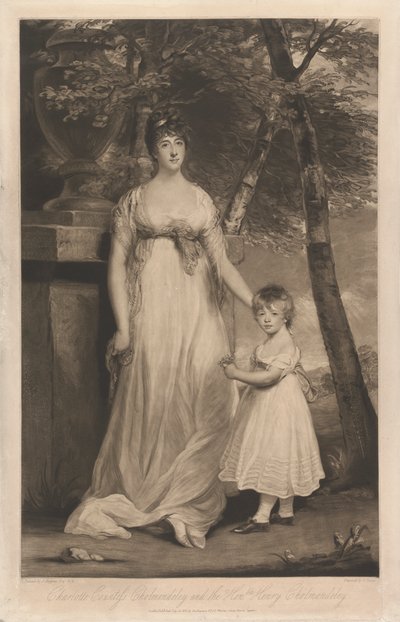 Charlotte Countess Cholmondeley a její syn ctihodný Henry Cholmondeley od Charles Turner