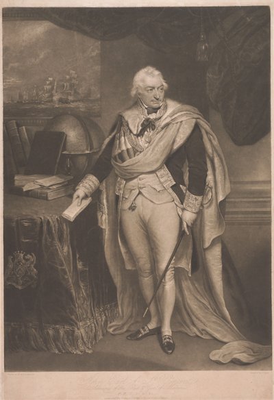 John, hrabě ze St. Vincentu, admirál Červené flotily od Charles Turner