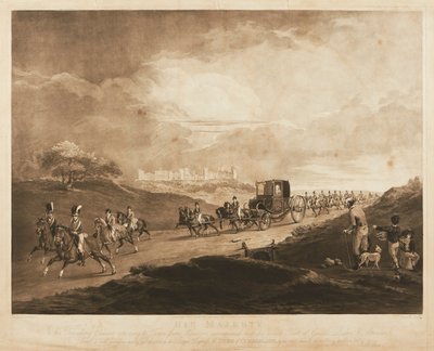 Král Jiří III ve svém kočáru od Charles Turner