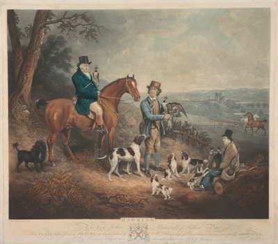 Malcolm Fleming z Barochan 1745-1811. Hawking... od Charles Turner