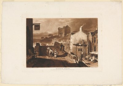 Morpeth, Northumberland, z Liber Studiorum, 1809 od Charles Turner