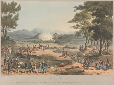 Č. 4  Město Poinbal. Francouzi jej evakuovali ráno 11. března 1811 od Charles Turner