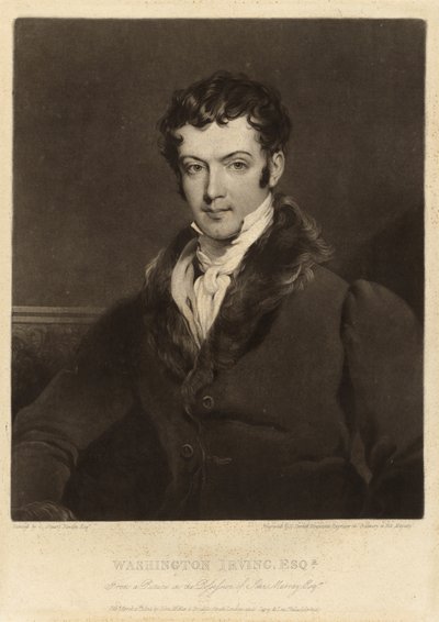 Washington Irving od Charles Turner