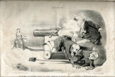 Ilustrace Charles Vernier (? -1887) v Le Charivari od Charles Vernier