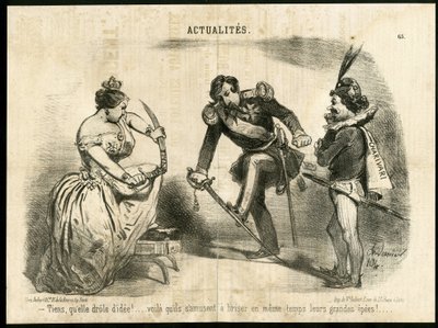 Ilustrace Charles Vernier (? -1887) v Le Charivari od Charles Vernier