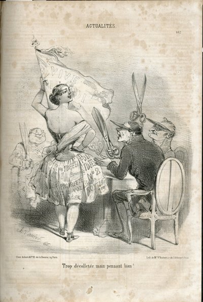 Ilustrace Charles Vernier (? -1887) v Le Charivari od Charles Vernier
