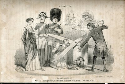 Ilustrace Charlese Verniera (? -1887) v Le Charivari od Charles Vernier
