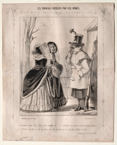 Francouzi sami načrtli: Vikomte, ty jsi tak ošklivý!..., 1840. od Charles Vernier