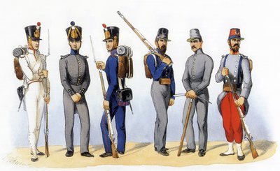 Uniformy francouzské armády: Disciplinární společnosti od Charles Vernier