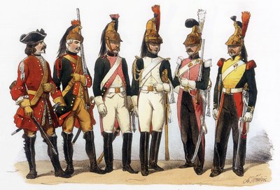 Ranskan armeijan univormut: Dragoons od Charles Vernier