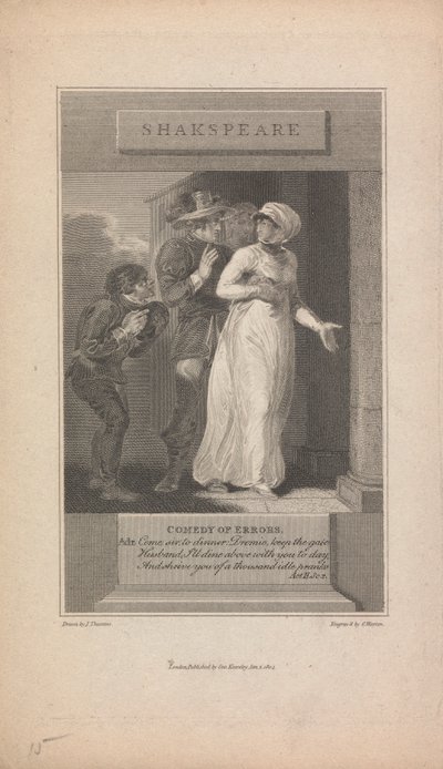 Komedie omylů, dějství II Sc. 2 od Charles Warren