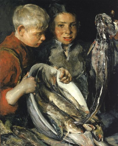 Fisher Children, ca. 1902. od Charles Webster Hawthorne