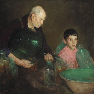 Rafinace ropy, kolem roku 1910 od Charles Webster Hawthorne