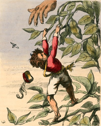 Jackův úzký útěk před obrem od Charles West Cope