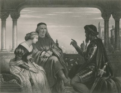 Othello týkající se jeho dobrodružství, Othello od Charles West Cope
