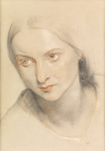Studie o ženské hlavě, 1894 od Charles West Cope