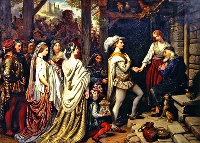 Svatba Giseldy (olej na plátně) od Charles West Cope
