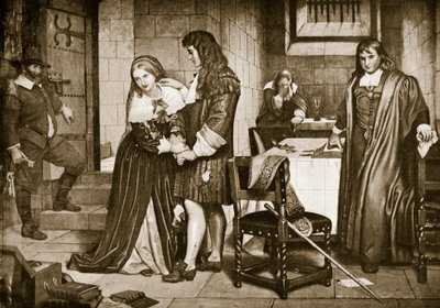 Rozloučení lorda a lady Russellových, 1683 od Charles West Cope
