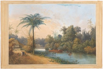 Vodopád v Tjiroek Betong Java od Charles William Meredith van de Velde