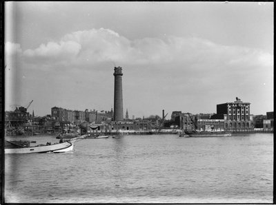 Shot Tower and Lead Works, Belvedere Road, Lambeth, Greater London Authority, 1936. od Charles William Prickett