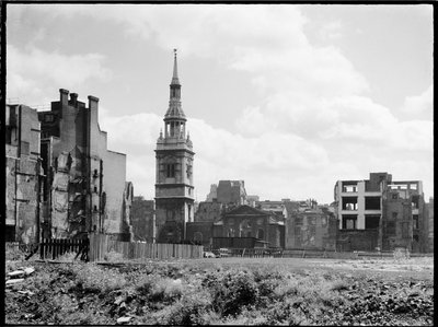 Kostel St Mary-le-Bow, Cheapside, City and County of the City of London, GLA, 1941-1945. od Charles William Prickett