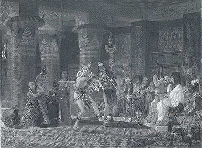 Zábava ve starověkém Egyptě, 1876. od Charles William Sharpe