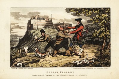 Angličtí turisté loví ve skotské vysočině od Charles Williams