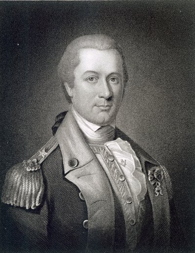 Generál Otho Holland Williams (1749-94) vyrytý Jamesem Bartonem Longacrem (1794-1869) od Charles Willson Peale