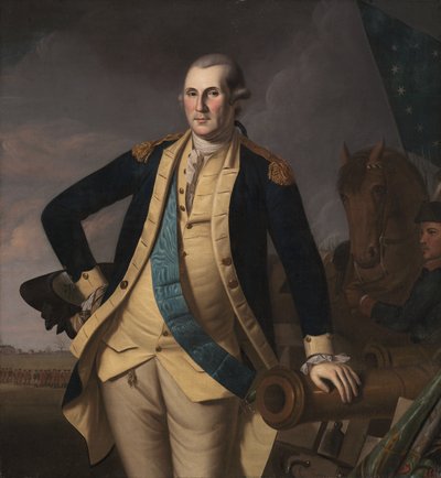 George Washington v bitvě o Princeton, c. 1779 (olej na plátně) od Charles Willson Peale