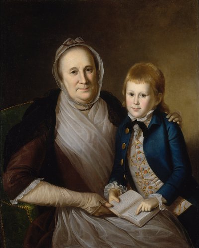 Paní James Smith a vnuk od Charles Willson Peale