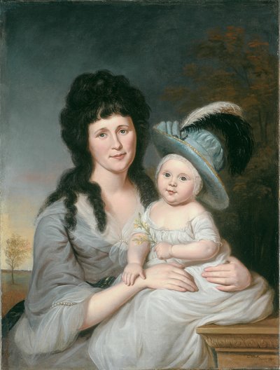 Paní John Nicholson Hannah Duncan a John Nicholson, Jr., 1790. od Charles Willson Peale