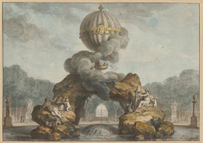 Projekt výzdoby fontány s Charlièrem, 1783. od Charles de Wailly