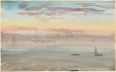 East River, východ slunce od Charles de Wolf Brownell