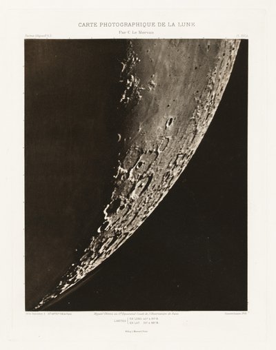 Carte photographique de la lune, planche XVI.A (Fotografická mapa Měsíce, deska XVI.A),5. září 2013 od Charles le Morvan