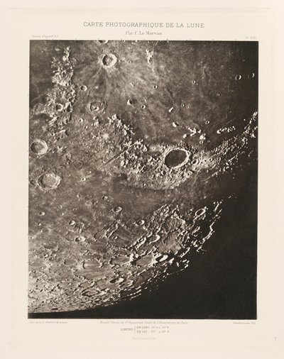 Fotografická mapa Měsíce, deska XVIII,17. dubna 2012 od Charles le Morvan