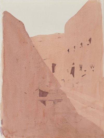 Golgotha, Lalibela, Etiopie, 1996 (wc na papíře) od Charlie Millar