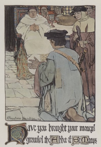 Ilustrace pro Robina Hooda (barevné lito) od Charlotte Harding