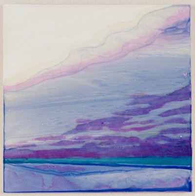 Caimant, 2000 (olej na omítce) od Charlotte Johnstone