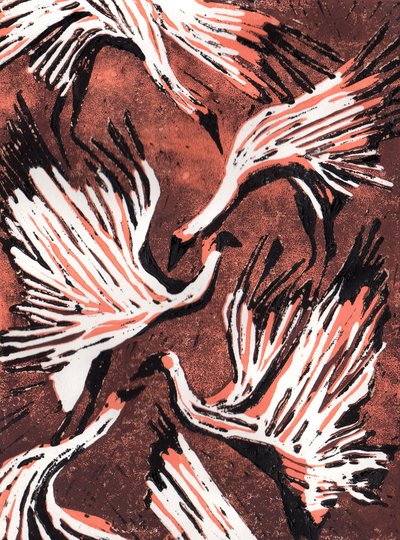 Flamingos 2, 2021 od Charlotte Orr