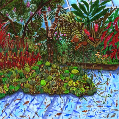 Gardens by the Bay, 2020 (štětce) od Charlotte Orr