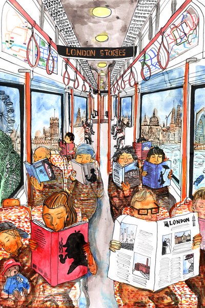 London Stories, 2018 (tuš a akvarel) od Charlotte Orr