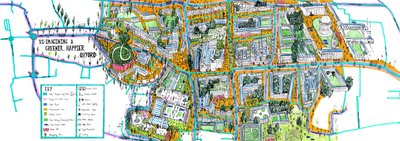 Mapa Oxfordu, 2021 od Charlotte Orr