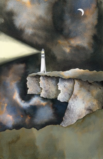 The Lighthouse, 2013 (inkoust a digitální) od Charlotte Orr