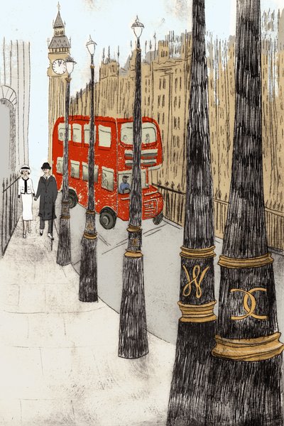 Westminster Love, 2014 (leptání suchou jehlou a digitální) od Charlotte Orr