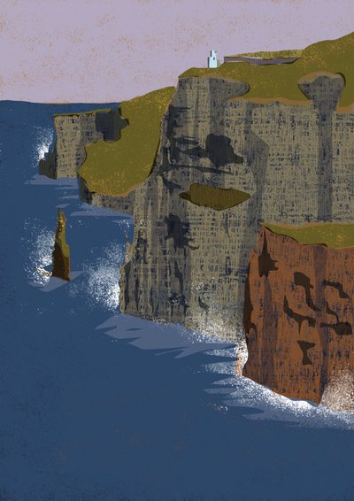 Maják Towering Cliffs od Charlotte Trudgett